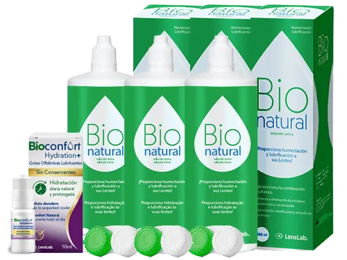Líquido para Lentillas BioNatural + Bioconfort Hydration